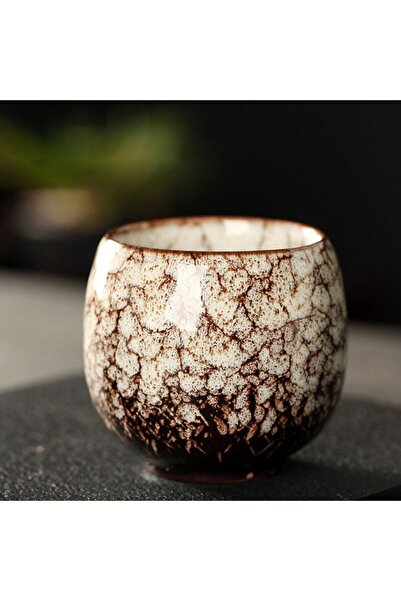 Choice Beige Japanese Style Ceramic Tea Cup Kiln Transformation Espresso Cup ...