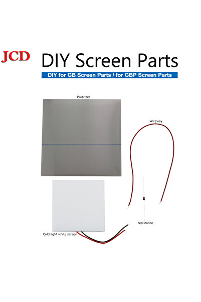 Choice قطع غيار شاشة DIY JCD لـ GB لـ GBP Backlit Mod استخدم لوحة LCD بيضاء ب...