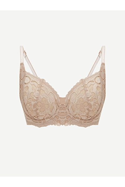LC Waikiki Sparkling Selections from Shining Store | Underwire Unlined Lace T-Shirt Bra