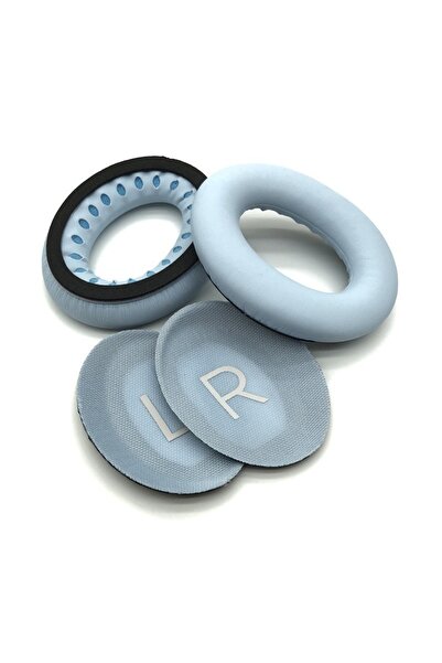 Choice وسائد أذن بديلة SKY BLUE لسماعات Bose QC45 QuietComfort 45 من الجلد البروتيني الناعم