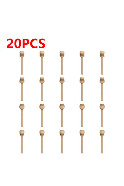 Choice 20 قطعة 1-50 قطعة 8.4 سم عصا تحريك العسل مقبض خلط ملعقة عملي خشبي مغرف...