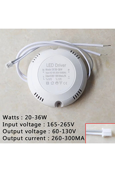 Choice محول طاقة LED بقدرة 20-36 واط، يعمل بجهد تيار متردد 165-265 فولت، ويحو...