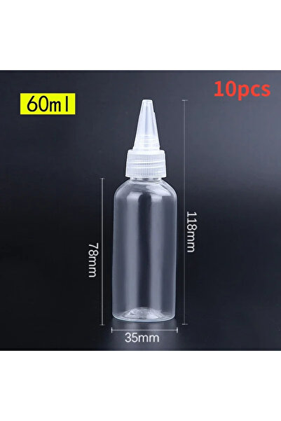 Choice 60ml-10Pcs 5/10/30/50/60/100/120ml Empty Dropper Bottle Transparent Plastic Refillable Nozzle Droppe