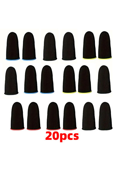 Choice 20 قطعة قفازات للأصابع للألعاب المحمولة لمحبي ألعاب PUBG مقاومة للعرق ومانعة للانزلاق وشاشة تعمل باللمس وأكمام للأصابع Br