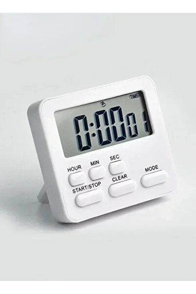 Choice ساعة توقيت رقمية بيضاء للطبخ، مؤقت مطبخ، ساعة توقيت للنوم، عداد تنازلي...