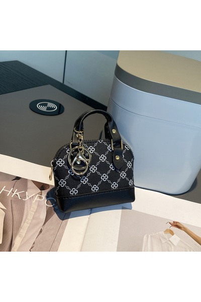 Choice حقيبة سوداء مطبوعة باليد قطرية صغيرة بحزام صغير لحفظ سماعات الرأس AirP...