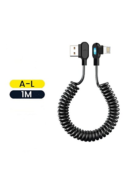 Choice كابل بيانات قصير بمفصل مزدوج بطول 1 متر وقوة 6 أمبير من نوع USB-C إلى ...