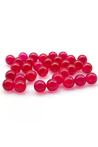 Choice 3 مم 50 قطعة كرات روبي 50 قطعة كرات روبي بقطر خارجي 3 مم مصنوعة من أحج...