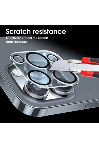 Choice زجاج كاميرا 1 قطعة لـ iPhone16Pro (Max) 4/1 قطعة زجاج واقي للكاميرا الخلفية عالي الدقة لـ iPhone 16 15 11 14 P