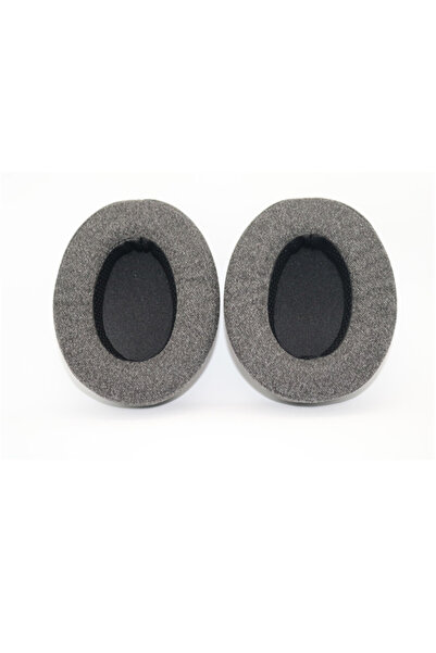 Choice وسائد أذن مريحة للبشرة من القماش الرمادي الداكن لـ BRAINWAVZ HM5 للعديد من سماعات الأذن الكبيرة الأخرى