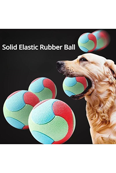 Choice 6.5 سم كرات مطاطية صلبة للكلاب لعبة تفاعلية للكلاب الأليفة غير قابلة ل...