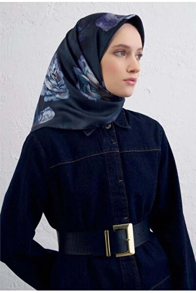 Armine 2025 Desenli Saf İpek Twill Eşarp 9419-56