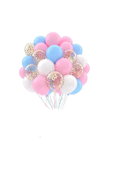 Choice 12INCH style-5 30pcs Pink Blue Metallic Sequin Balloons for Birthday W...