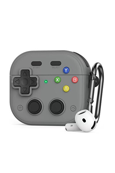 Choice لـ AirPodspro2 رمادي لعبة حافظة لـ Airpods Pro 2/3/4 3D Latch Gameboy ...