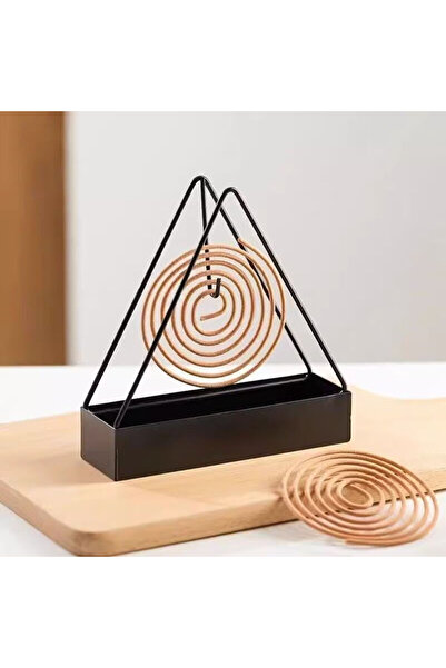 Choice أسود أنيق وبسيط ومضاد للبعوض مثلث حديدي سهل التنظيف قاعدة مضادة للبعوض...