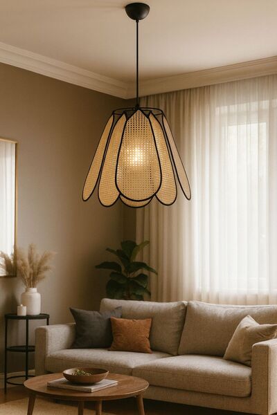 Lampiske Özel Yaprak Hazeran Model Sarkit Salon Yatak Odası Lüks Modern Avize