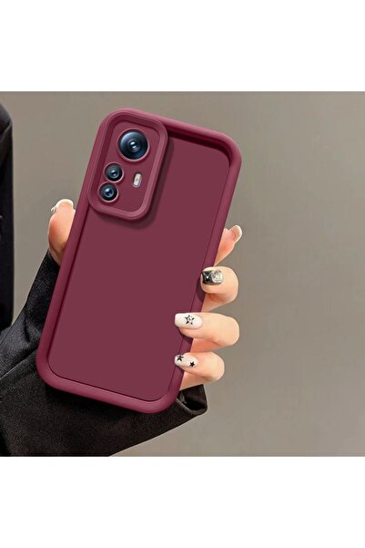 Choice جراب هاتف Redmi Note 12s باللون الأحمر العنابي، يحمي كاميرا Redmi Note...