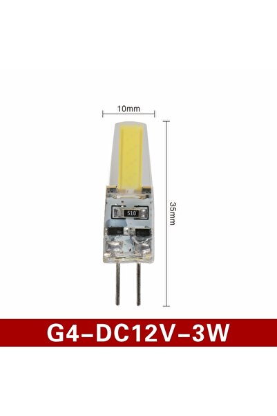 Choice أبيض دافئ G4 3W DC12V 10 قطع/لوت G4 G9 E14 LED 3W 6W لمبة إضاءة AC/DC 12V 220V مصباح LED COB Spotligh