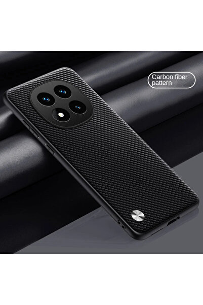 Choice جراب فاخر من جلد الأسود المقاوم للصدمات، مصنوع من ألياف الكربون، متواف...