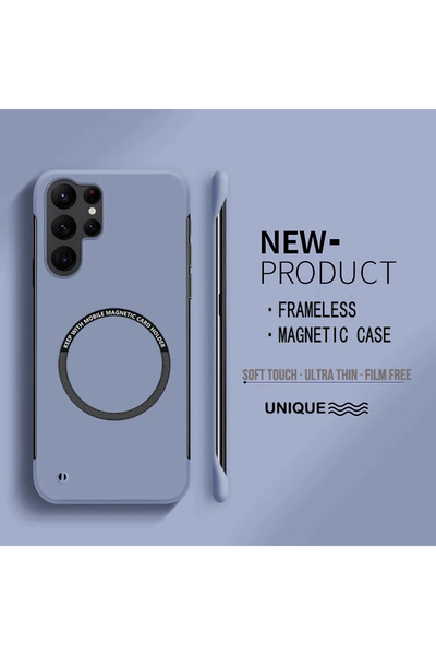 Choice جراب هاتف Galaxy S24 فائق النحافة، رمادي اللون، مصنوع من البولي كربونا...