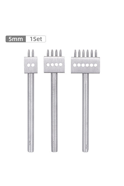 Choice 5 مم 3 قطع/مجموعة قوالب ثقب الجلد الاحترافية DIY، ثقب يدوي للجلد المصن...