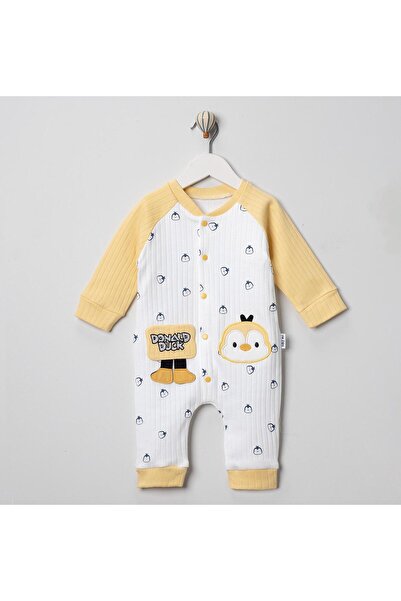 mandalinsbaby Baby Boy Romper with Chick Print