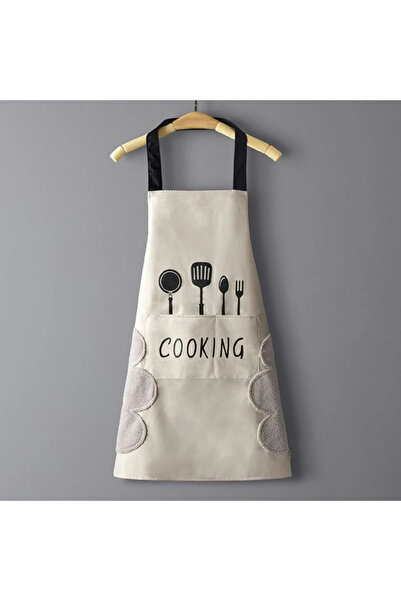 Choice مريلة مطبخ جديدة مقاومة للماء والزيت باللون الأبيض مقاس واحد للرجال وا...