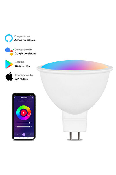 Choice 5w قابلة للتغيير Suidhome Smart LED Bulb WIFI Connect GU5.3/MR16 DC12V...