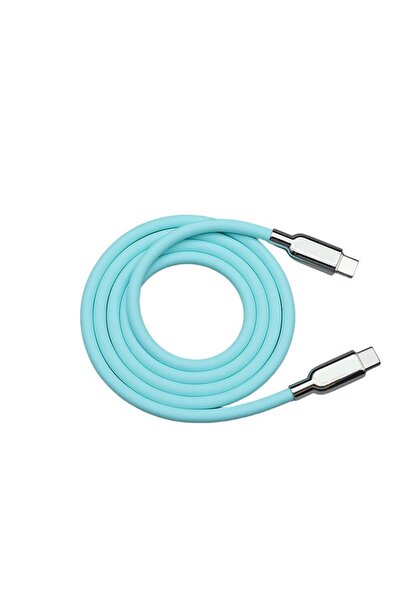 Choice كابل USB من النوع C سريع الشحن بطول 2 متر باللون الأزرق تيفاني 240 وات...