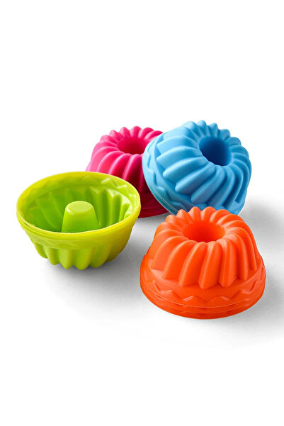 Choice 6 قطع من قوالب الكيك المصنوعة من السيليكون بألوان عشوائية، قوالب كيك ا...