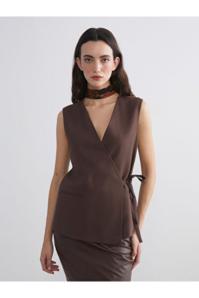 LC Waikiki Create Your Style from Uzg Store |   Double Breasted Collar Women's Classic Vest
