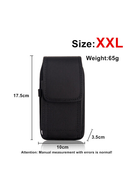 Choice حقيبة خصر متحركة بحجم XXL حقيبة جلدية عمودية للرجال حقيبة خصر من قماش ...