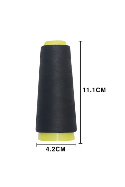 Choice 1000 متر من خيوط الخياطة البوليستر السوداء 40S/2 خيوط ربط متعددة الأغر...