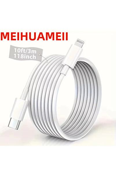 Choice 3M 1PC أبيض USB C إلى Lightning TPE 1 حزمة 1M 2M 3M C إلى L كابل شحن س...