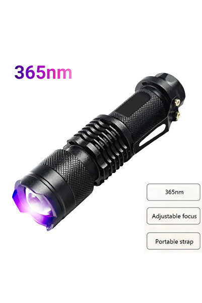 Choice purple light 365 LED Ultraviolet Torch 365nm/395nm Inspection Lamp Battery Powered Purple Light Mone