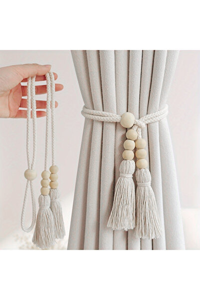 Choice 2 قطعة بيج 2 قطعة ملحقات ستائر، حبال ربط، غرفة معيشة، حبال ستائر غرفة ...