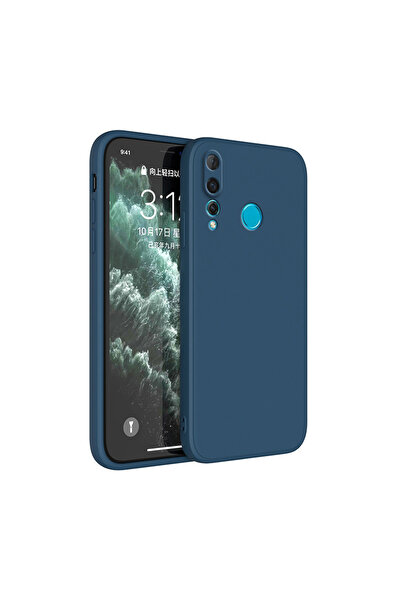 Choice جراب هاتف هواوي Y9 برايم 2019 مربع الشكل من السيليكون السائل باللون ال...