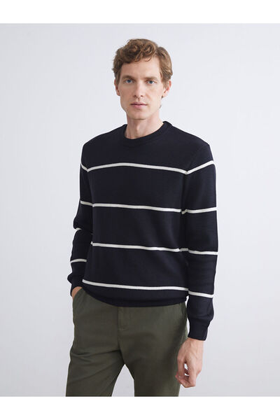 LC Waikiki Esvab • Modern & Distinctive Zero Roba Collar Long Sleeve Striped ...