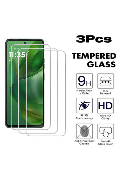 Choice8 واقي شاشة زجاجي مقوى (3 ​​قطع) لهاتف Moto G84 5G، واقي شاشة زجاجي مقو...