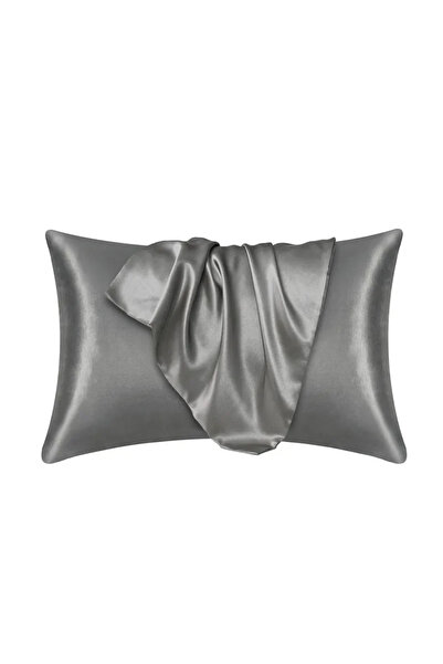 Choice 51x76 سم رمادي 100٪ حرير التوت الطبيعي غطاء وسادة حرير حقيقي يحمي الشع...