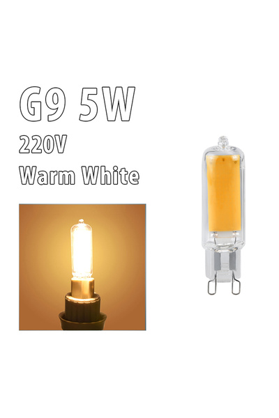 Choice G9 5 واط 220 فولت دافئ 5 قطع G9 LED لمبات 220 فولت 5 واط 7 واط 10 واط ...