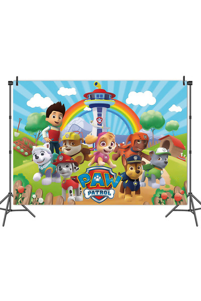 PAW PATROL قالب ملصق عيد ميلاد للأطفال بتصميم دورية المخلب الأصلي مقاس 150 × ...