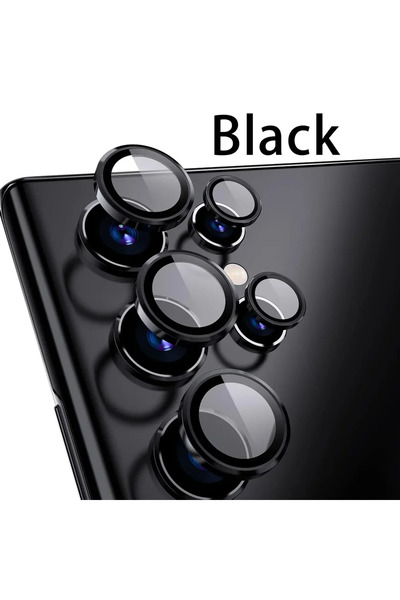Choice Other Samsung S25 Ultra Black Camera Metal Lens Ring Glass Case For Samsung Galaxy S25 Ultra S24 Plu