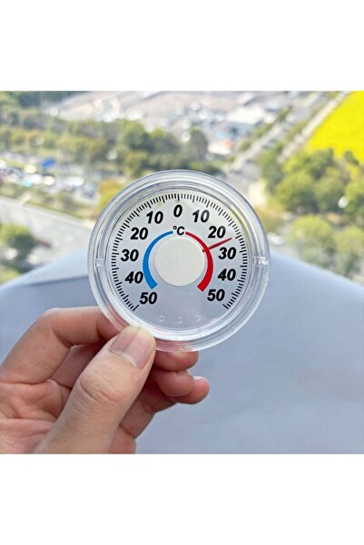 Choice A Household Pointer Thermometer, Portable Transparent Plastic Thermometer Circular Refrigerator The.