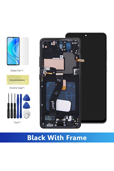 Choice Black With Frame Tested S21 Ultra For S21 Ultra 5G G998B G998U G998W LCD Display Touch Screen Digit