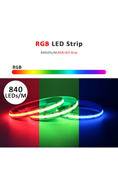 Choice 5 م 24 فولت RGB 840 5 م 12 فولت 24 فولت شريط إضاءة LED COB RGB RGBW RG...