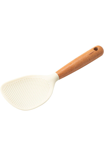 Choice white Silicone Rice Spoon, Silicone Spoon, Non Stick Cooking Spoon, Heat-resistant and Heat-resistan