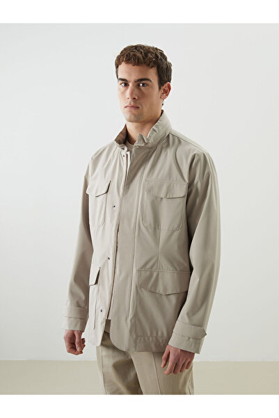 LC Waikiki Rmz Gi̇yi̇m Farkiyla Straight Roba Collar Men's Jacket