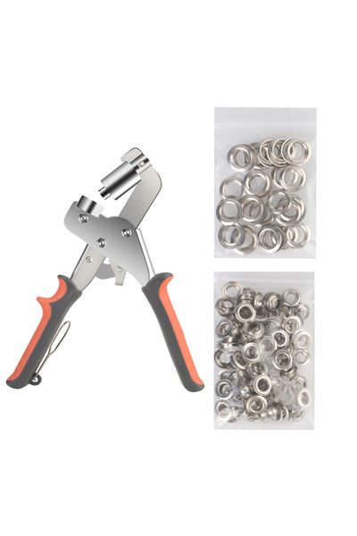 Choice grey Metal Air Hole Rivet Plier Grommet Eyelet Plier Kit Handheld Hole Punch Eyelet Installation Too