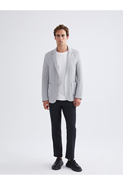 LC Waikiki Gri Dar Kalıp Erkek Blazer Ceket
